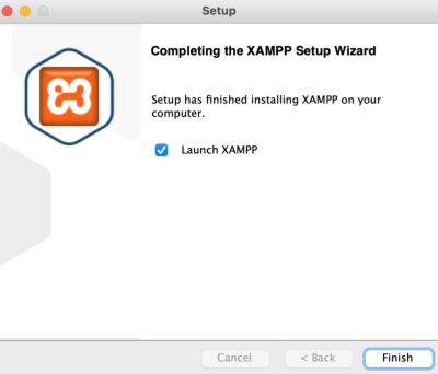 XAMPP setup step 3