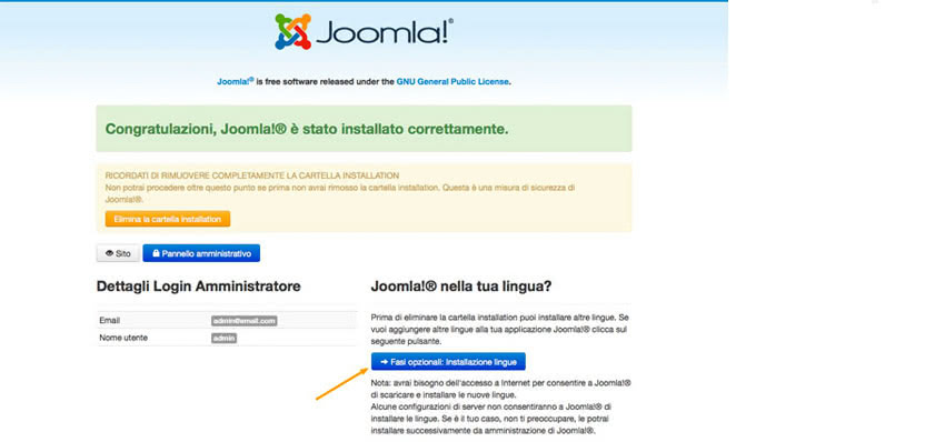 Installazione Joomla 3