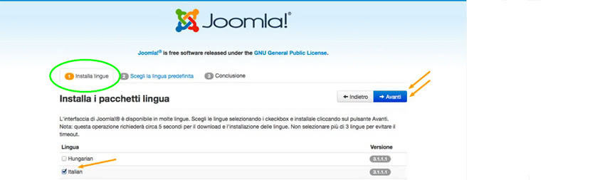 Installazione Joomla 3