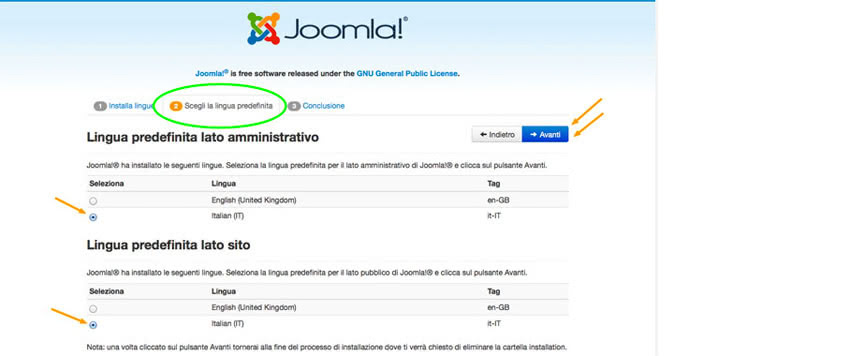 Installazione Joomla 3