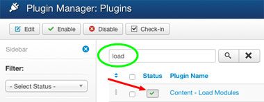 plugin Content-Load Modules