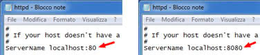 seconda modifica al file httpd.conf
