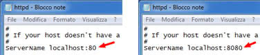 seconda modifica al file httpd.conf