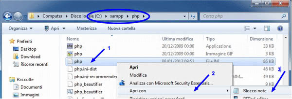 il file php.ini