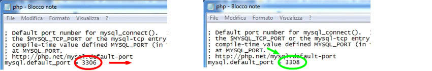 prima modifica al file php.ini