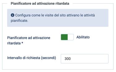 pianificatore ad attivazione ritardata