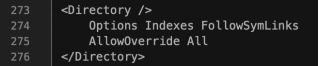 Apache Allow Override All