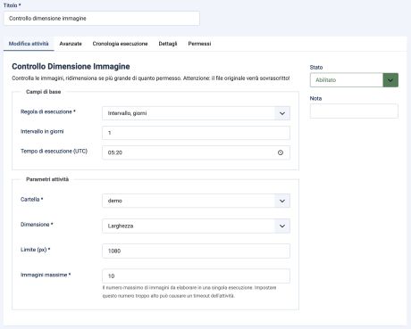 Controllo Dimensione Immagine
