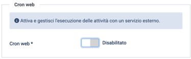 Cron web da attivare