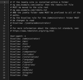 il robots.txt di Joomla!®