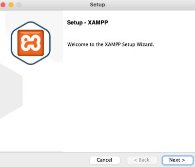 XAMPP setup step 1