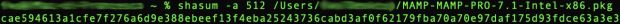 Checksum - hash SHA512 da terminale