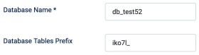 nome database e prefisso tabelle